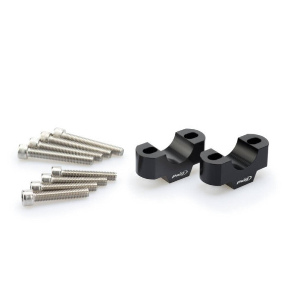 Puig 20mm Handlebar Risers For 29mm Bars Black